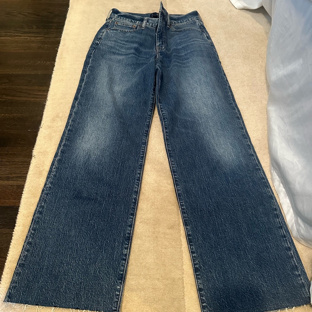 J. Crew Wide-Leg Cropped Jeans